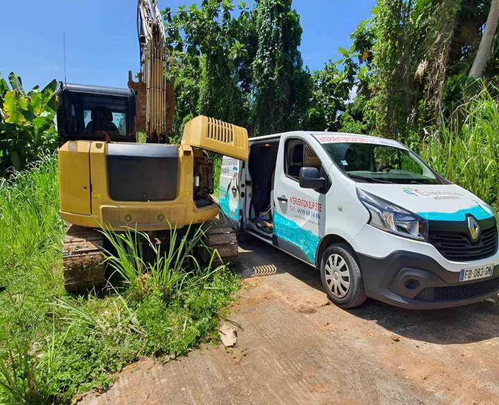 Réparation climatisation engin de chantier Guadeloupe